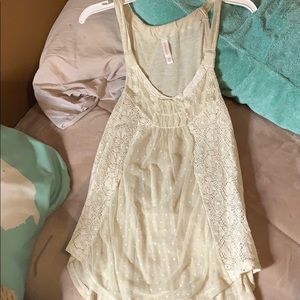 Lace blouse tank top